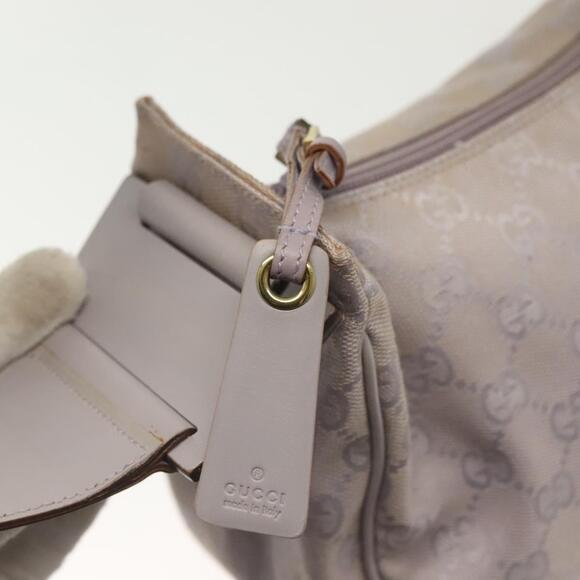 GUCCI GG Canvas Shoulder Bag Purple Gold - Picture 15 of 16